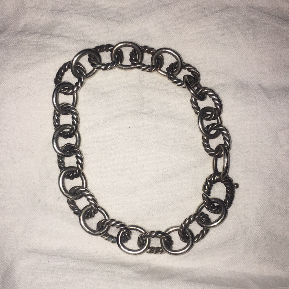 authentic david yurman medium oval line bracelet